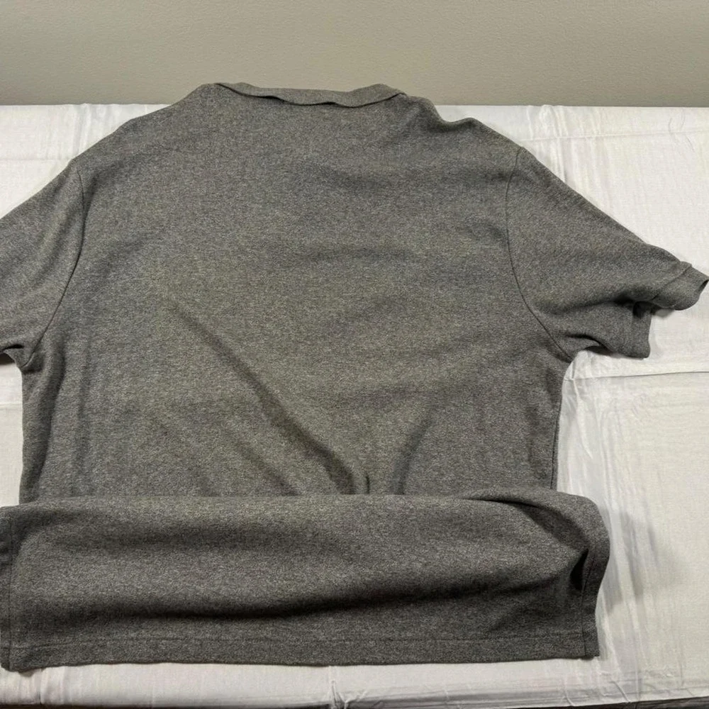 Polo Ralph Lauren Mens Custom Fit Short Sleeve Polo Shirt Grey Large